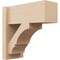 Ekena Millwork 8-in W x 18-in D x 18-in H Balboa Block Rough Cedar Woodgrain TimberThane Outlooker, Primed Tan OUTUR080X18X18BOA44RCPR - alternate 1